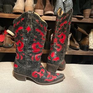 Corral Leather Western Boots! Size 10.